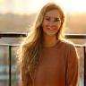 Hannah McGowan on her sunny balcony